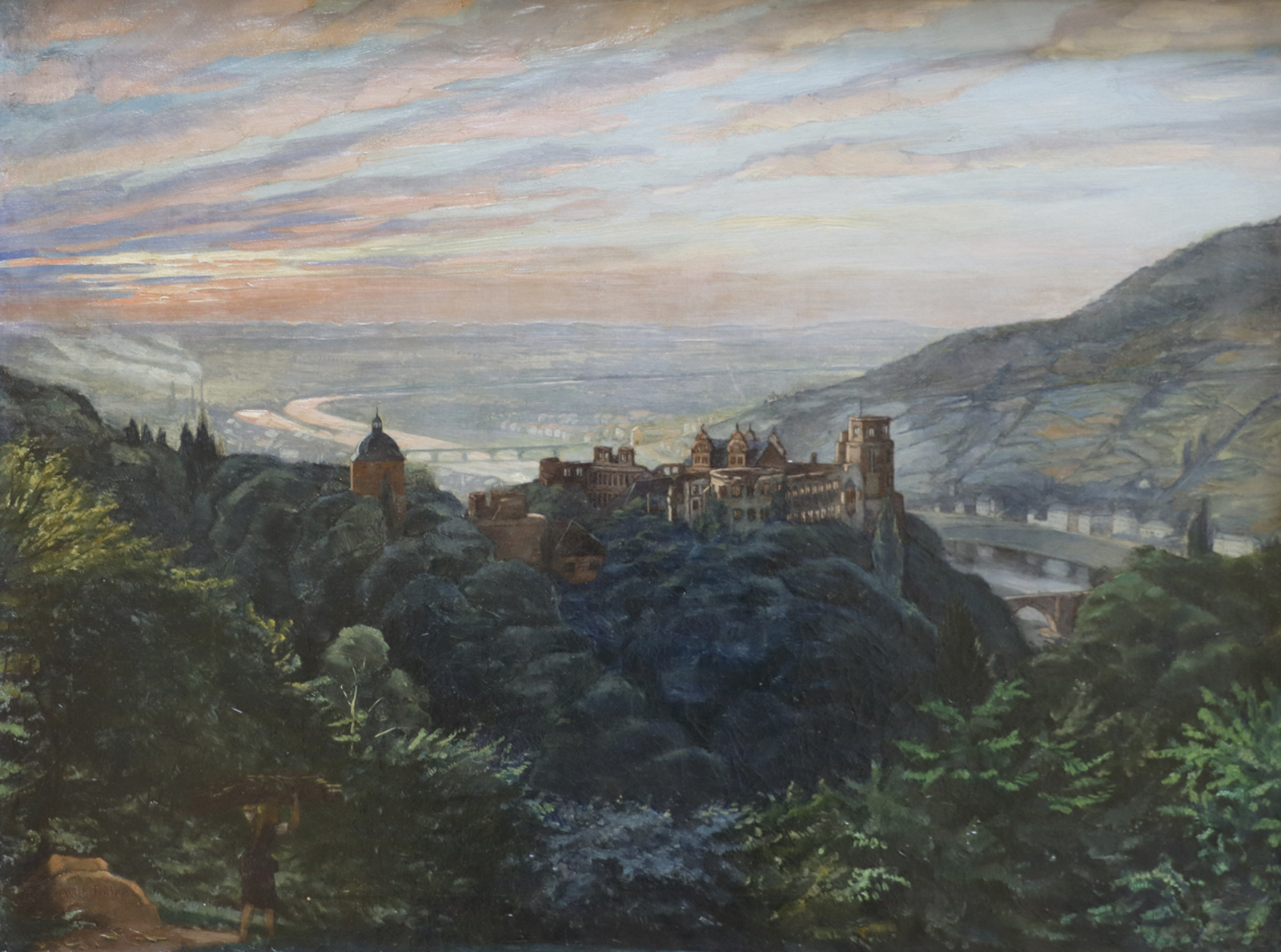 Wilhelm Trübner, Ansicht von Heidelberg